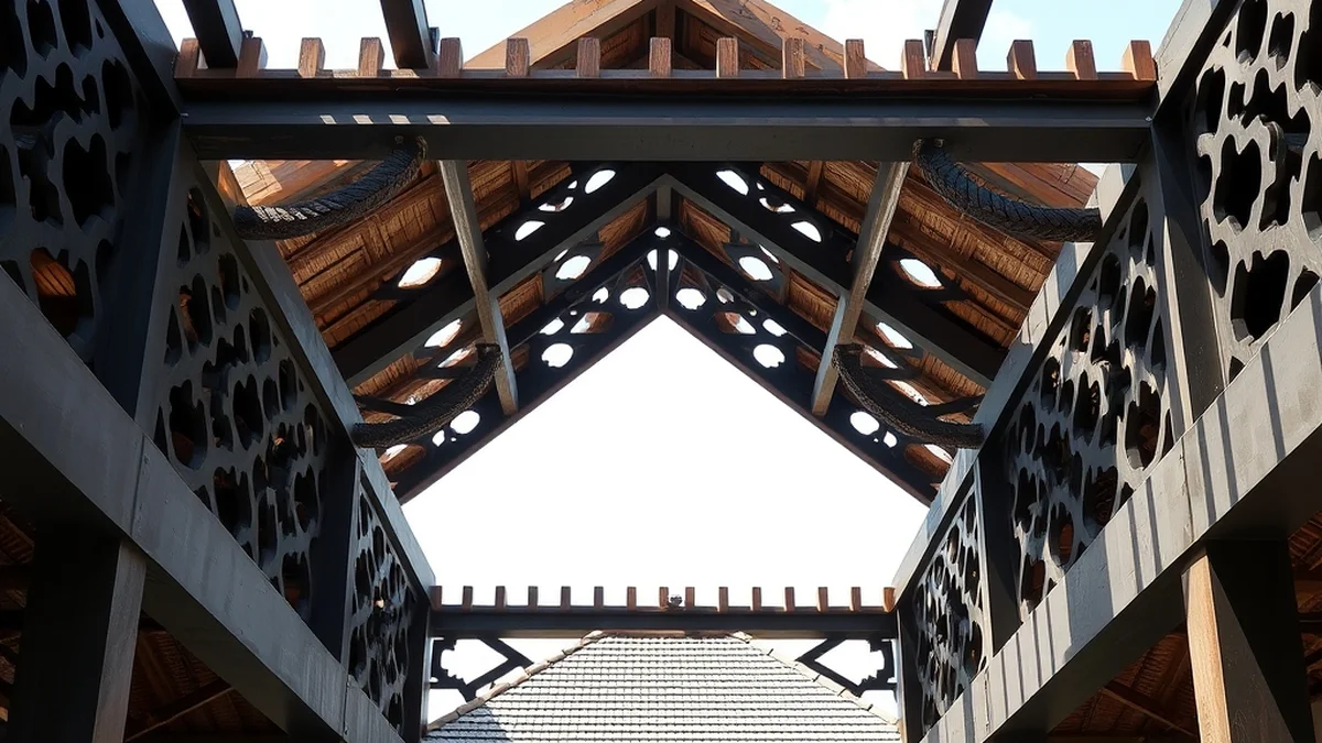 Fabrikasi castellated beam honeycomb beam wide span di Bali
